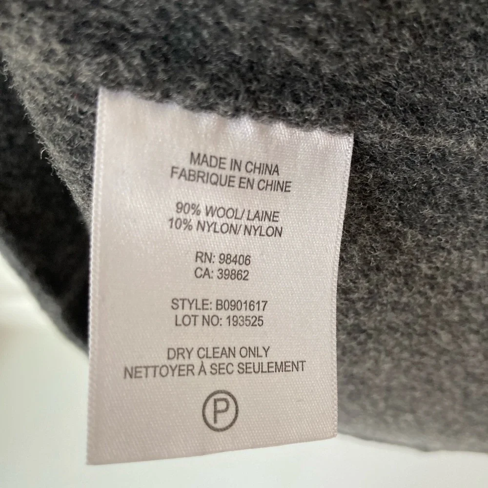 Theory | Classic Wool Blrnd Sleeveless Sheath Dress in Dark Gray - Picture 7 of 9